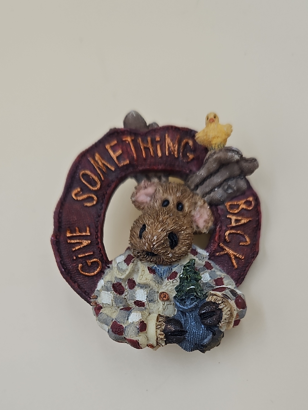 Rustic Mouse Pin - Give Something Back